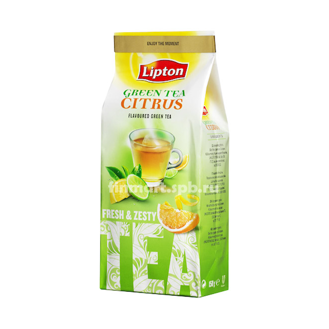 Зелёный чай Lipton Green Tea Citrus (апельсин,лимон грейпфрут) - 150 гр.