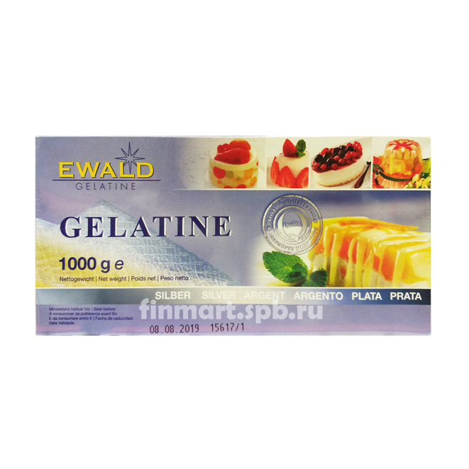 Желатин листовой Ewald - 1 кг.