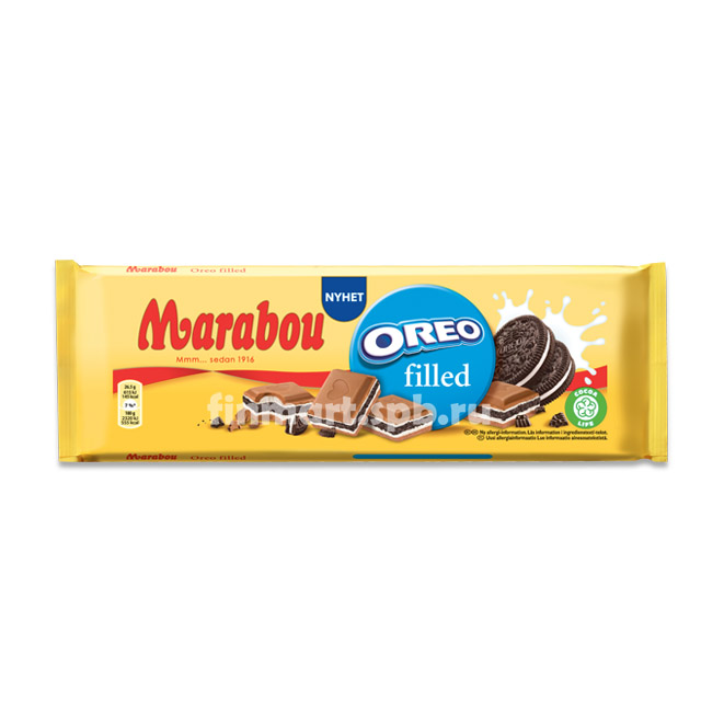 Молочный шоколад Marabou Oreo filled - 200 гр.