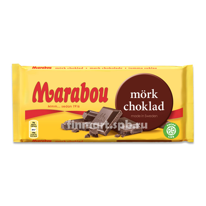 Темный шоколад Marabou mork choklad - 200 гр.