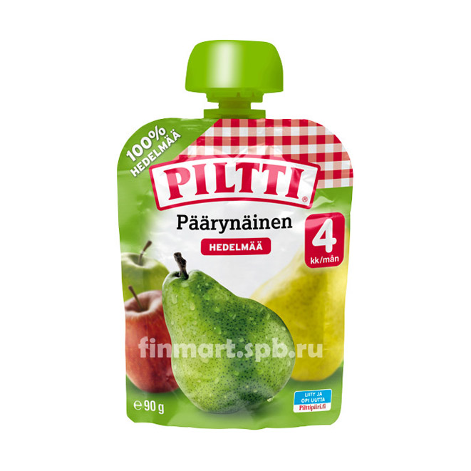 Фруктовое пюре Piltti Paarynainen hedelmasose (Груша) - 90 гр.