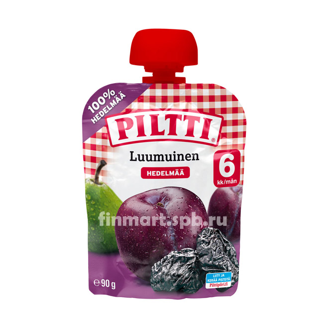 Фруктовое пюре Piltti Luumuinen hedelmasose​​​​​​​ (Слива) - 90 гр.