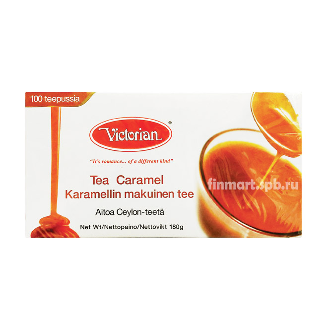 Чёрный чай Victorian Caramel (Карамель) - 100 пак.