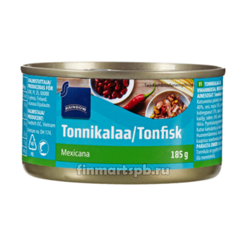 Тунец с овощами по Мексикански Rainbow Tonnikalaa Mexicana