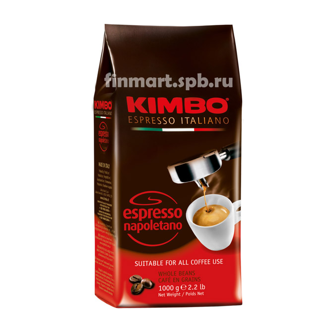 Кофе в зёрнах Kimbo Espresso napoletano - 1 кг.