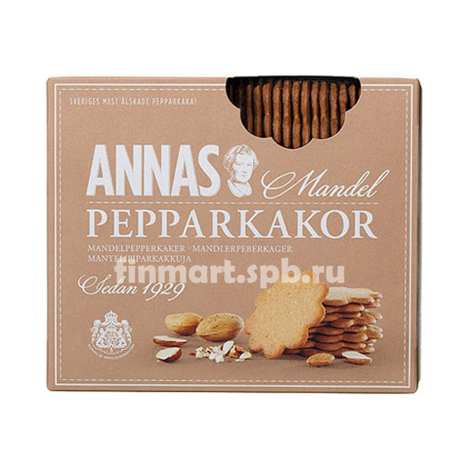 Печенье миндальное ANNAS mandel pepparkakor - 300 гр.