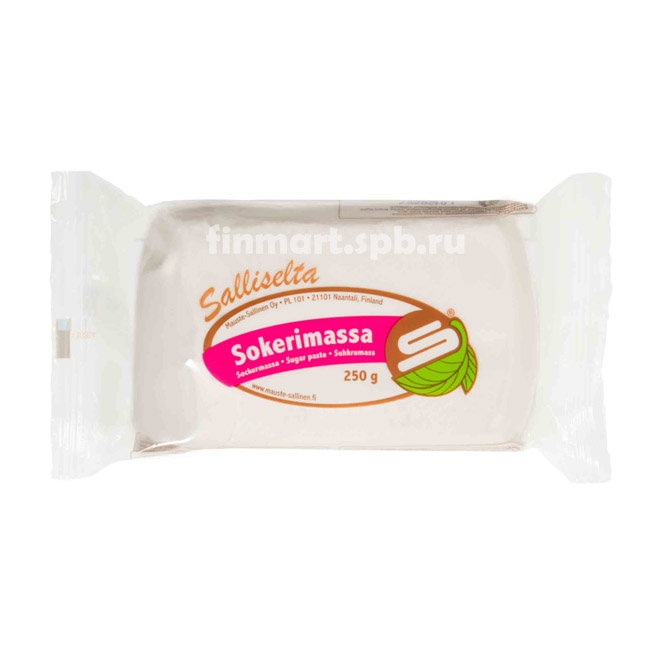 Сахарная мастика Salliselta sokerimassa (белая) - 250 гр.