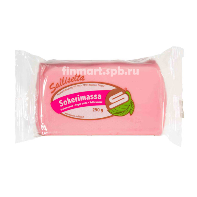 Сахарная мастика Salliselta sokerimassa (розовая) - 250 гр.