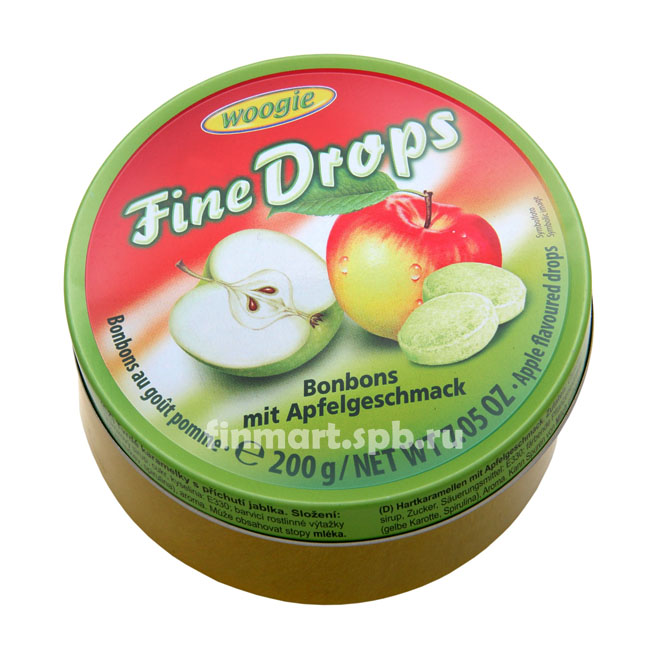 Леденцы Woogie Fine Drops (Яблоко) - 200 гр.