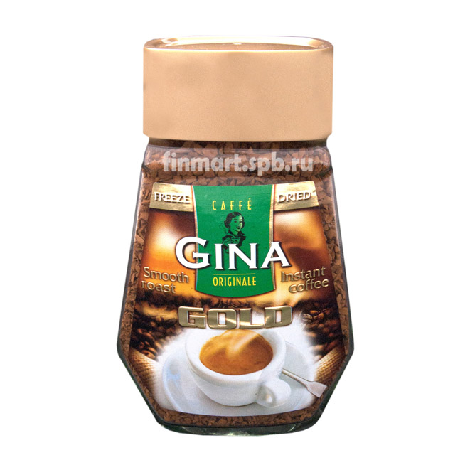 Растворимый кофе Gina Gold (стекло) - 200 гр.