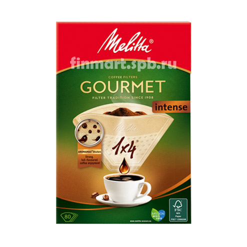 Фильтры для кофеварок Melitta 1/4 gourmet intense - 80 шт.