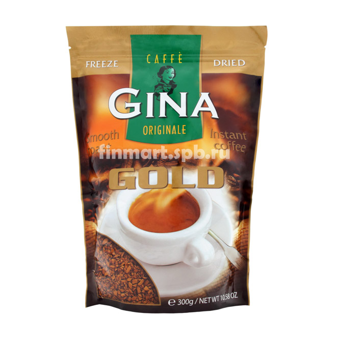 Растворимый кофе Gina Gold (в пакете) - 300 гр.
