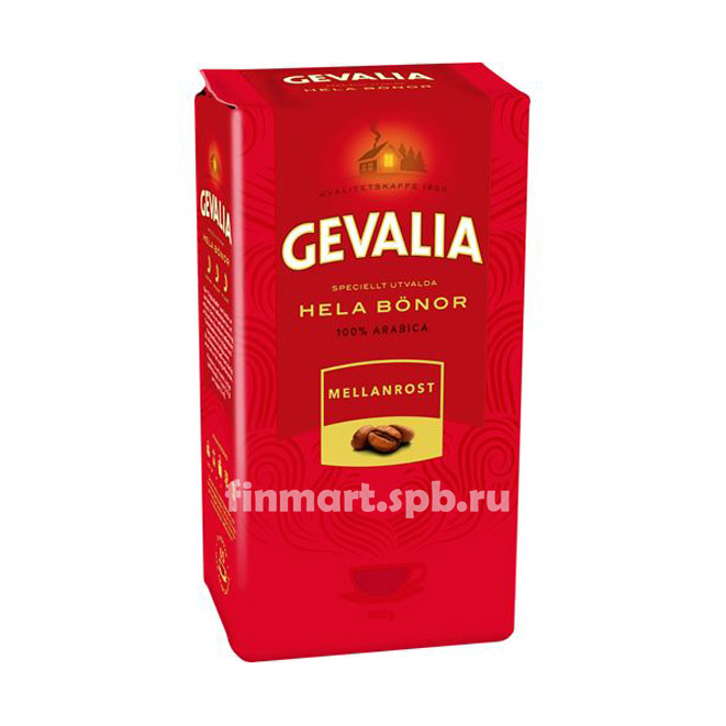 Кофе в зёрнах Gevalia hela bonor mellanrost - 500 гр.