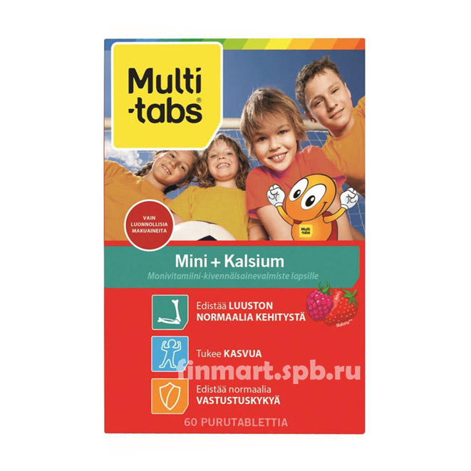 Витамины для детей MultiTabs Mini + Kalsium - 60 шт.