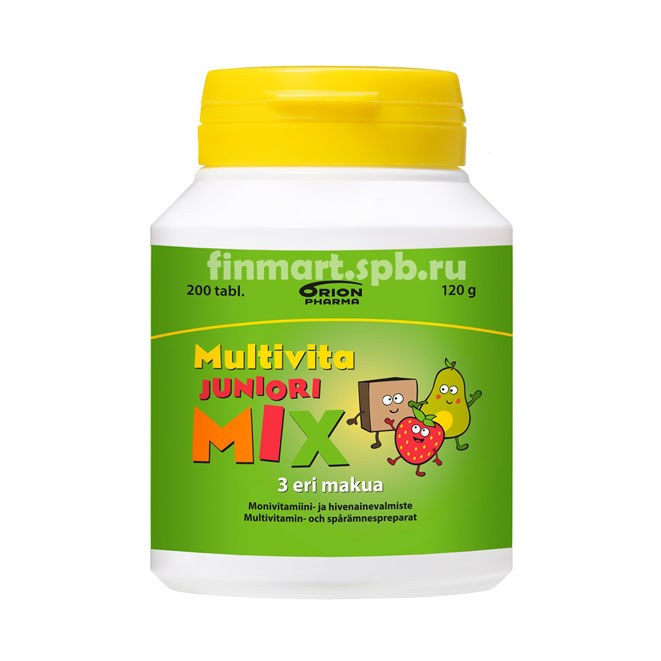 Мульти-витаминный комплекс Multivita Juniori Mix - 200 таб