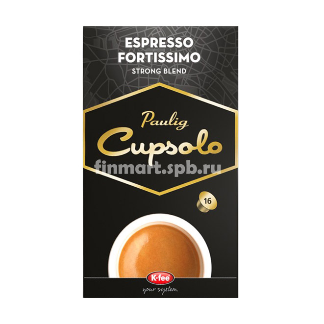 Кофе в капсулах Paulig cupsolo espresso Fortissimo - 16 шт.