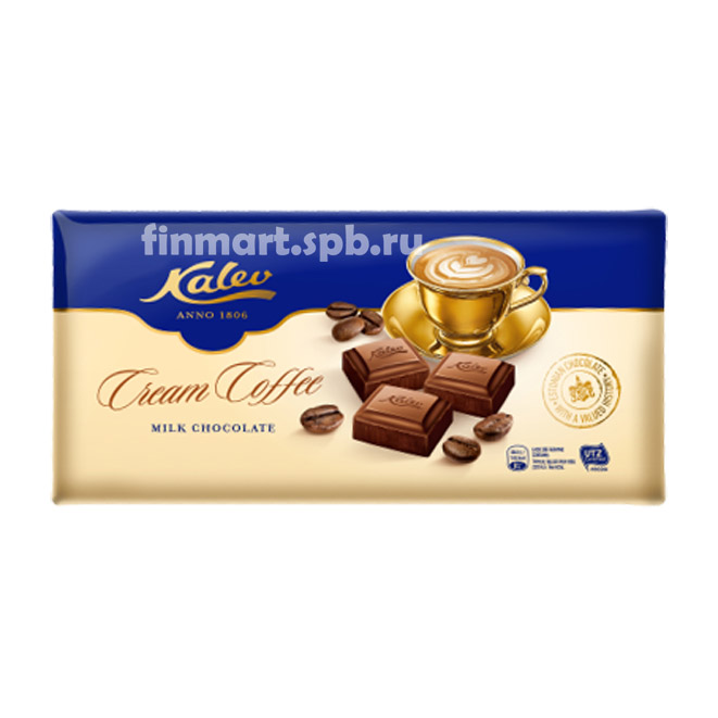 Молочный шоколад Kalev cream-coffee (с кофейным кремом) - 300 гр.