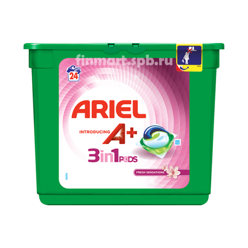 Капсулы для стирки Ariel Pods 3in1 fresh sensation - 24 шт.