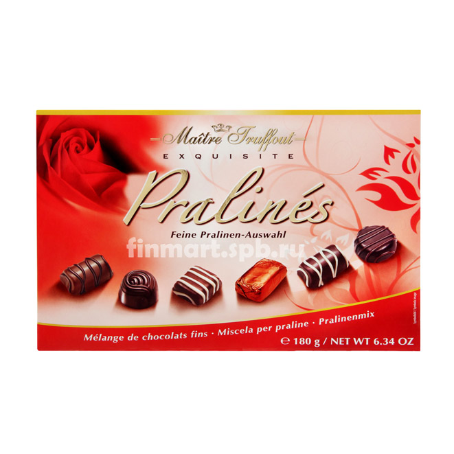 Пралине ассорти Maitre Truffout exquisite ("красные") - 180 гр.