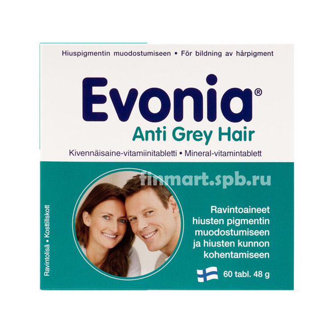 Витамины против седых волос Evonia Anti Grey Hair - 60 шт.