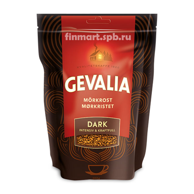 Растворимый кофе Gevalia Dark - 200 гр.