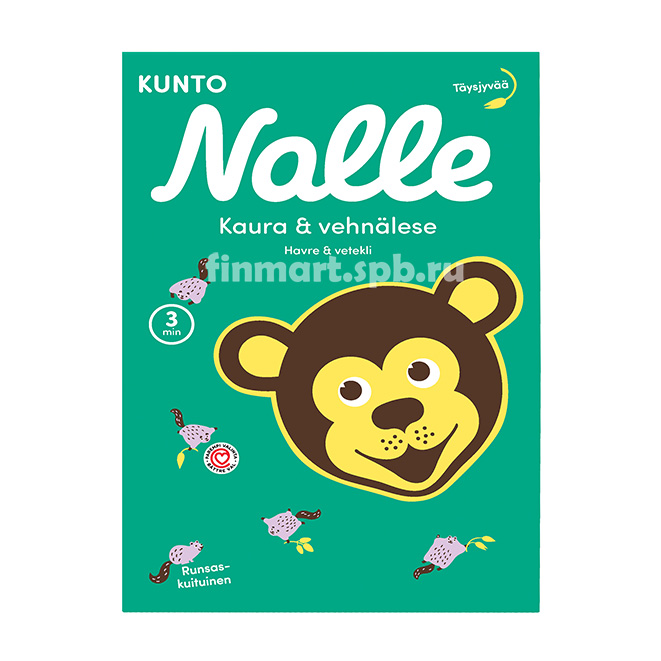 Каша быстрого приготовления Nalle kaura&vehnalese (овсянка и пшеница) - 700 гр.