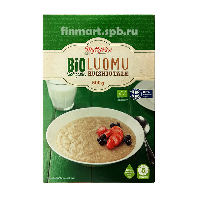 Ржаные хлопья органические Mylly Kivi BioLuomu ruishiutale - 500 гр.