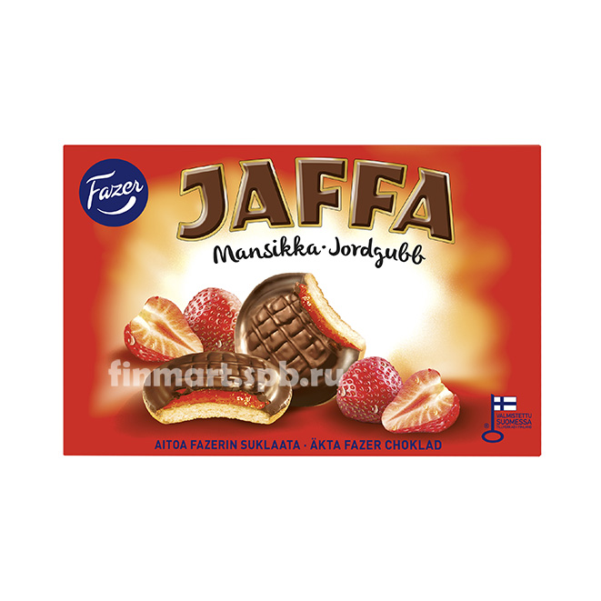 Печенье Fazer Jaffa (c клубничной начинкой) - 300 гр.