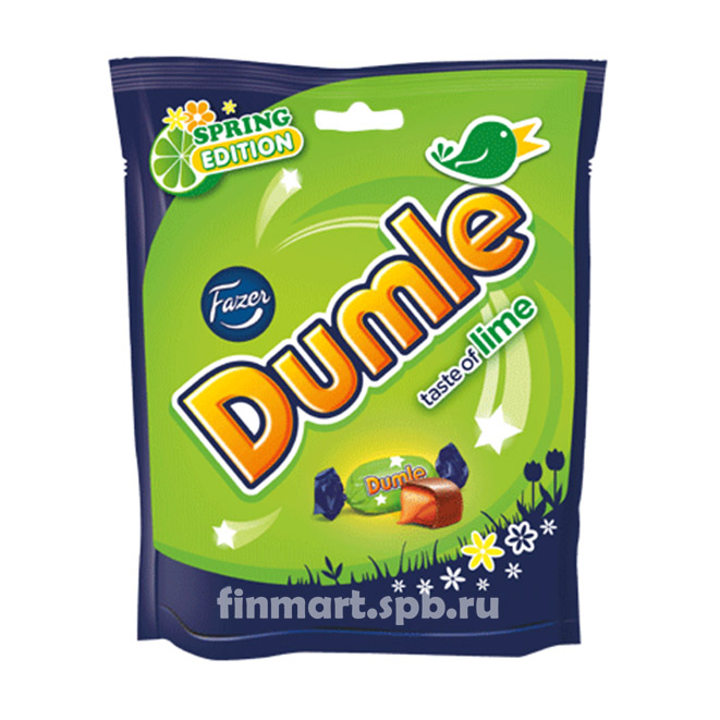 Конфеты Fazer Dumle Lime (Фазер Думле Лайм) - 220 гр.
