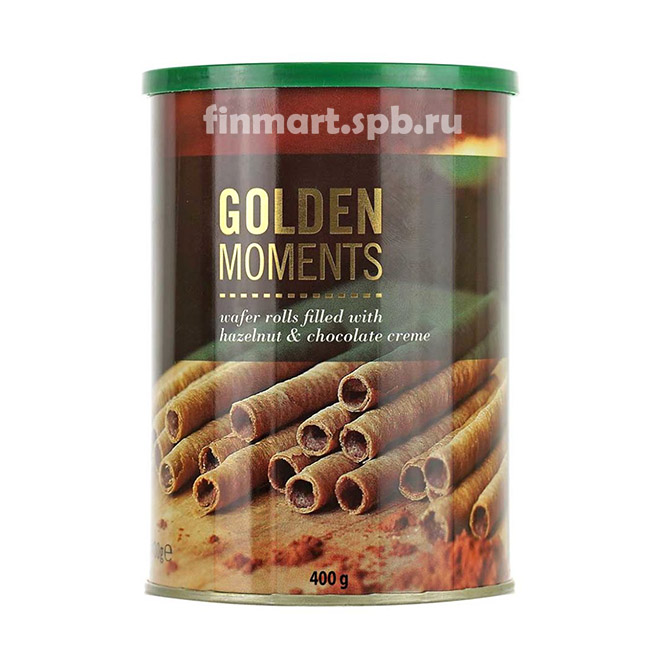 Вафельные палочки Becky's  Golden moments (с орехово шоколадным кремом) - 400 гр.