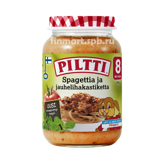 Детское овощное пюре Пилти овощи с говядиной - 190 гр.