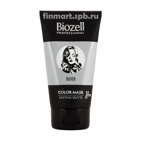 Маска для волос Biozell professional Silver (серебро) - 150 мл.