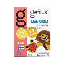 Кисломолочные бактерии Gefilus LGG + Витамины С и D - 30 шт.