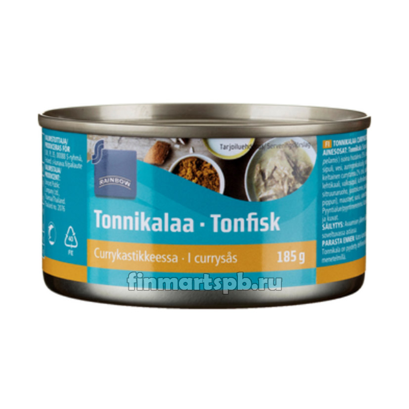 Тунец в соусе карри Rainbow Tonnikalaa currykastikkeessa - 185 гр.