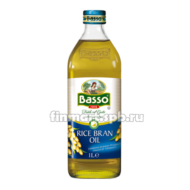 Масло рисовое рафинированное Basso Rice Bran oil - 1 л.