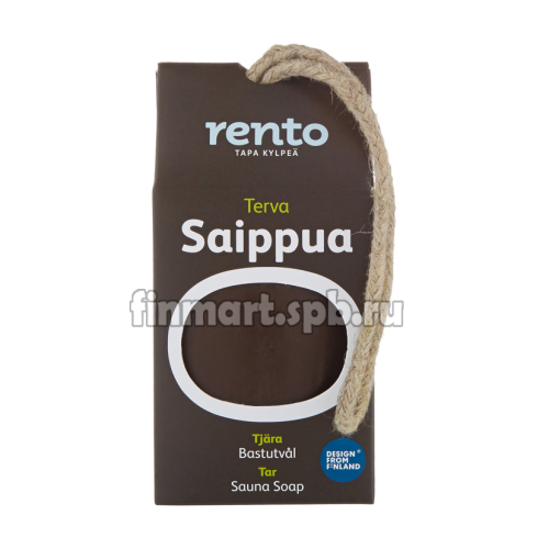 Мыло для бани и сауны Rento terva Saippua (дегтярное) - 150 гр.