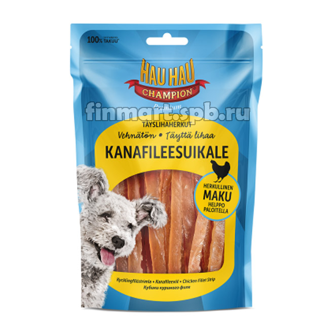 Лакомство для собак Hau hau Kanafileesuikale (куриное филе) - 100гр.