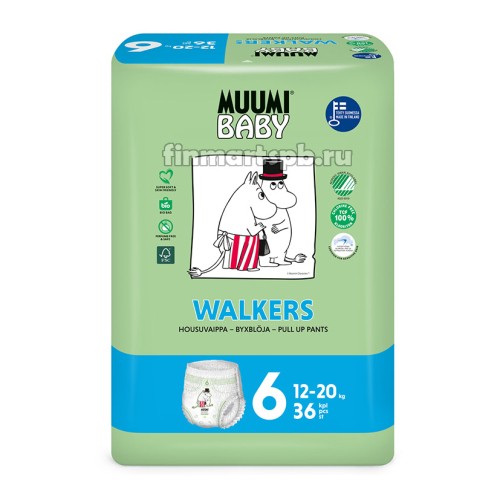 Трусики Muumi Baby Walkers №6 (12-20 кг)