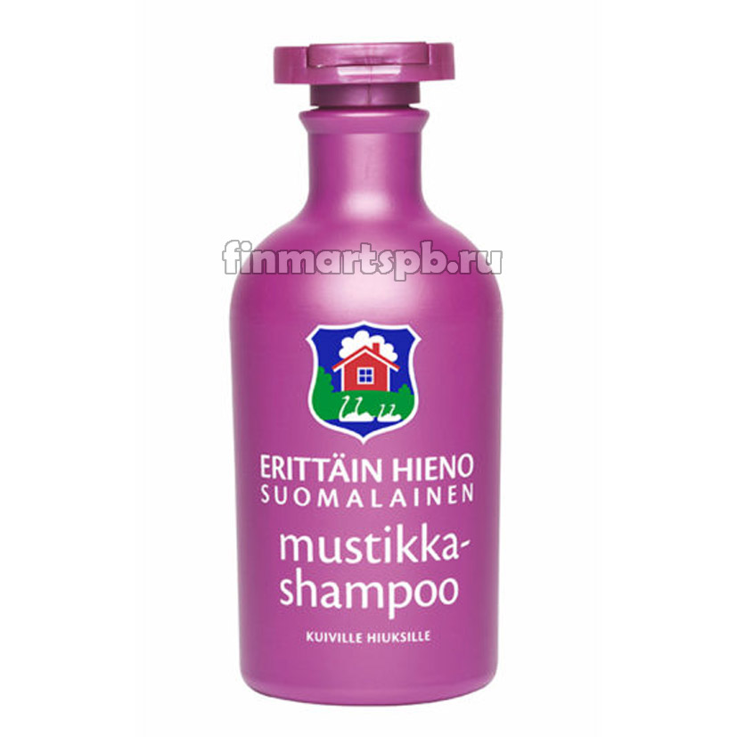 Шампунь Деревенский Erittan Hieno Mustikka shampoo (черника) - 300 мл.