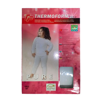 Термобельё для девочек Thermoform Pure (белое)