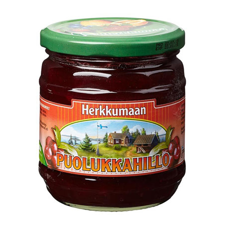 Варенье Herkkumaan puolukkahillo (брусника) - 460 гр.