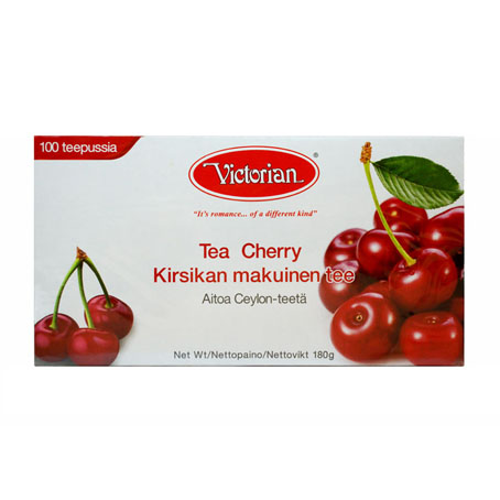 Чёрный чай Victorian Cherry (с ароматом вишни) - 100 пак.
