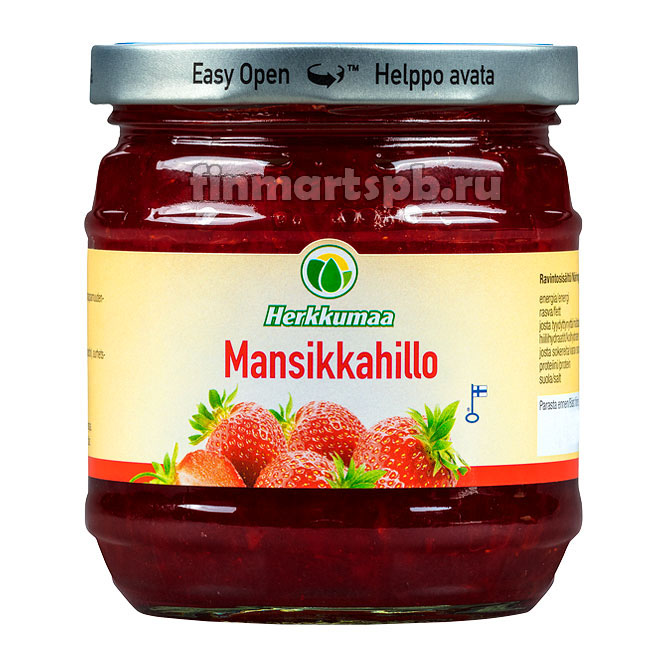 Варенье Herkkumaa mansikahillo (клубника) - 460 гр.