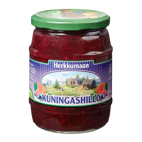 Варенье Herkkumaan kuningashillo (клубника-черника-малина) - 640 гр.