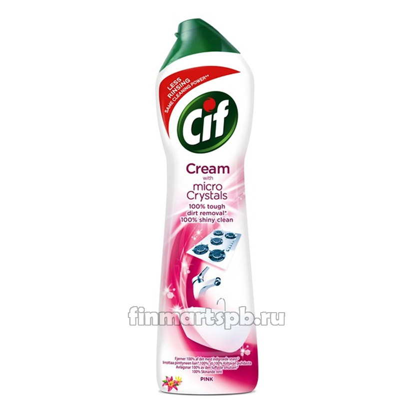 Чистящий крем Cif cream Pink (с ароматом цветов) - 500 мл.