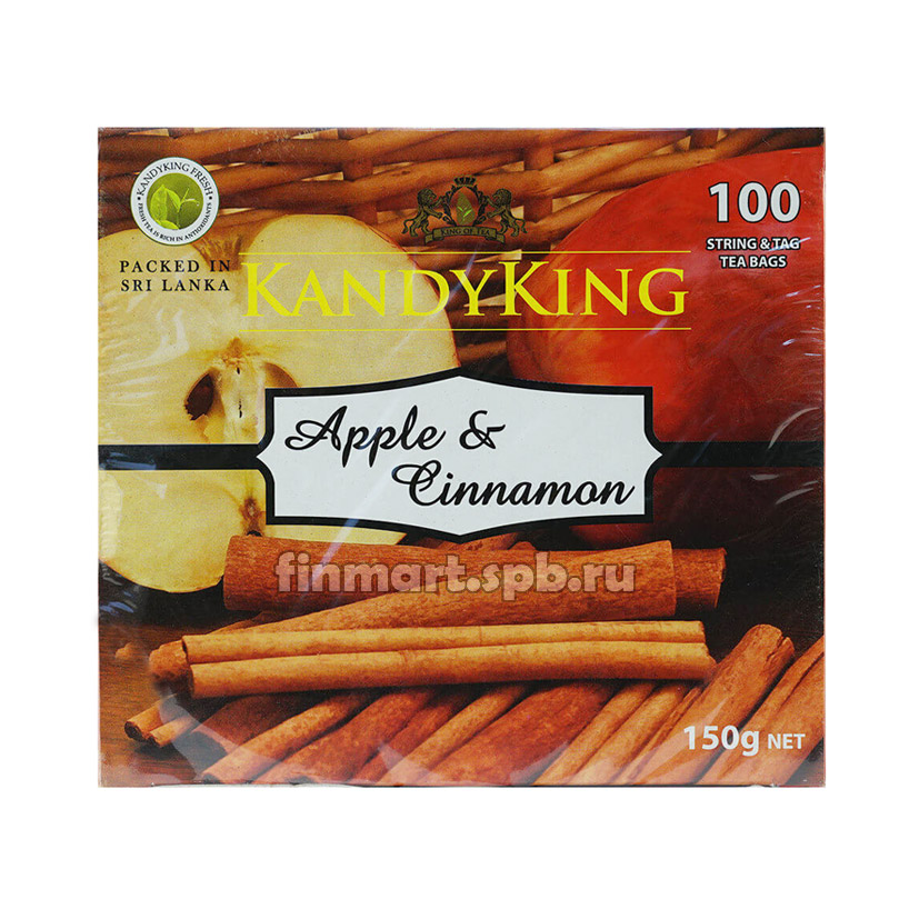 Чай Kandyking Apple&Cinnamon (яблоко, корица) - 100 пак.