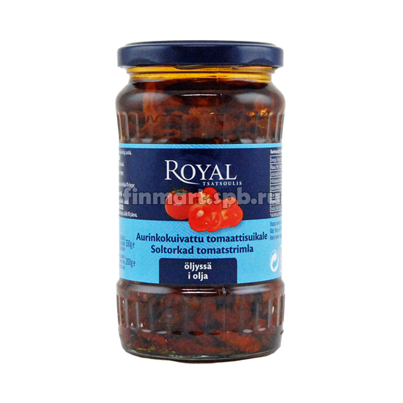 Вяленые томаты в масле Royal aurinkokuivattu tomaattisuikale oljyssa - 330 гр.