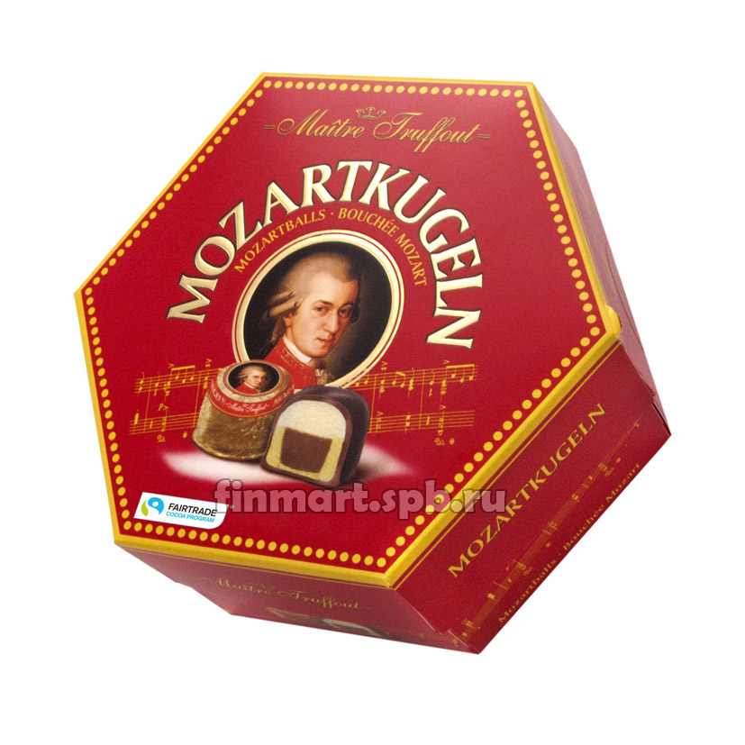 Шоколадные шарики с марципаном Maitre Truffout Mozartkugeln - 300 гр.