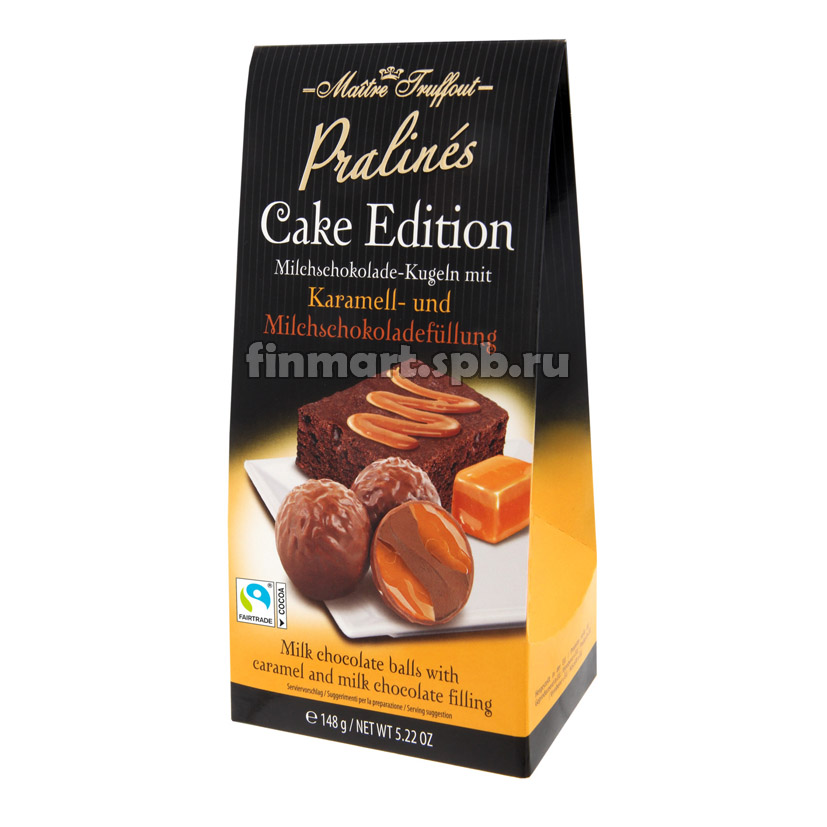 Шоколадные конфеты Maitre truffout (чизкейк и клубника) - 148 гр.