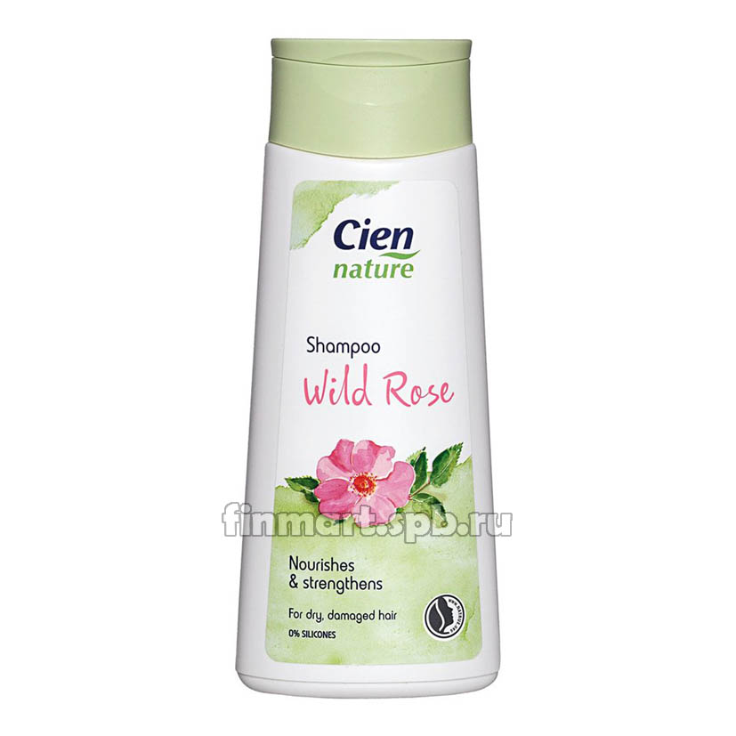Шампунь  увлажняющий Cien Nature shampoo wild rose (с экстрактом розы) - 200 мл.